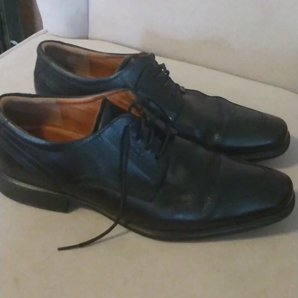 ECCO Men’s Black Dress Oxford Shoes EU 45 US 11.5 - Picture 8 of 8